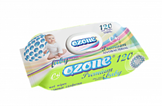 Салфетки влажные 120шт Ozone Premium для детей с экстрактом алоэ вера /14