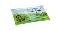 Салфетки влажные 15шт Ozone с ароматом зеленного чая /132